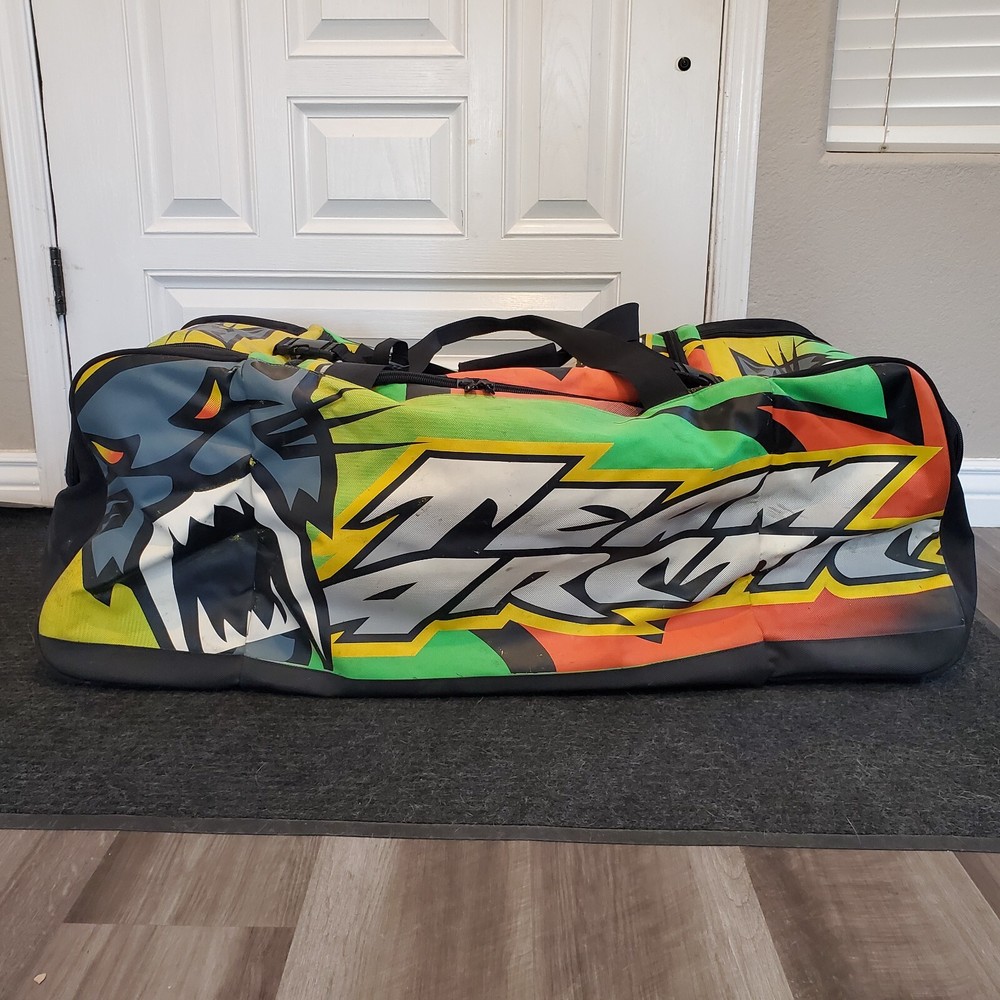 Vintage Team Arctic Cat Snowmobile HUGE Oversized Duffel Gear Bag
