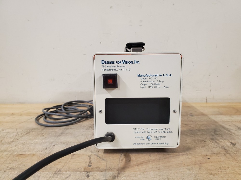 DentaLite DVI FO-150 Microscope Halogen Light Source Illuminator With Cable