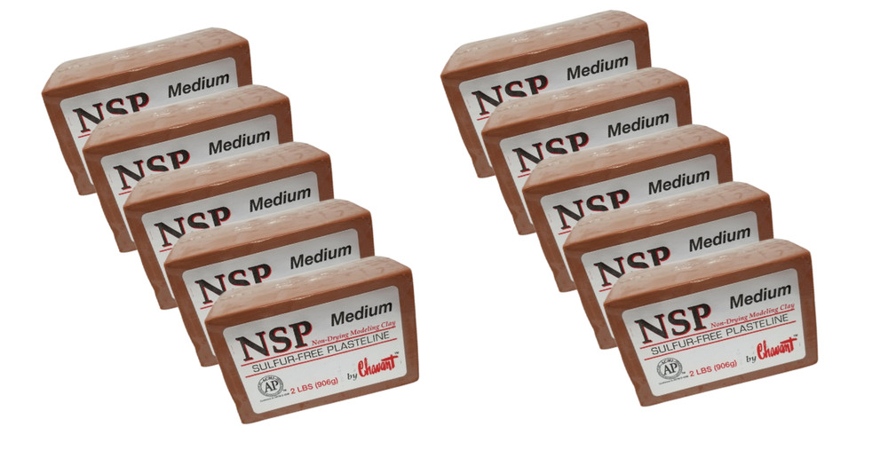 Chavant NSP Medium (Brown) - 1/2 Case (10 Bricks)