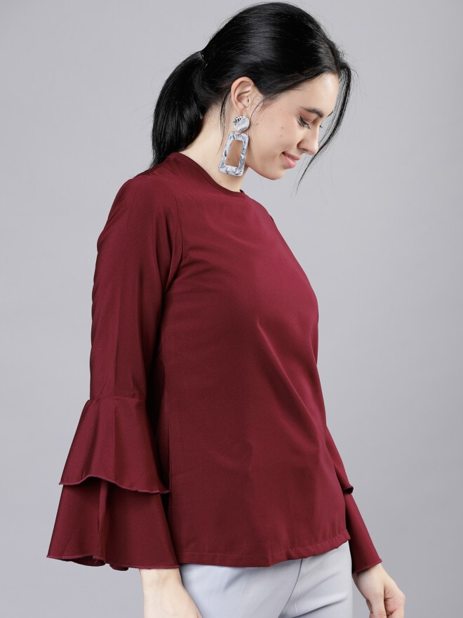 Fours Burgundy Solid Top