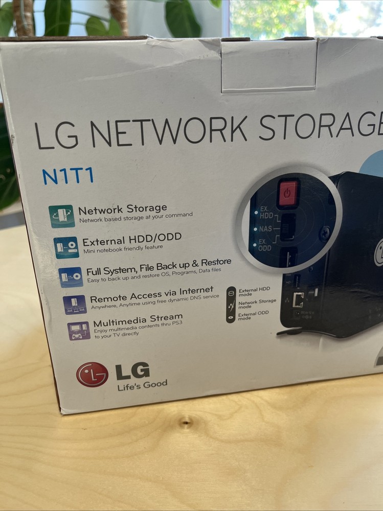 LG NETWORK STORAGE N1T1 EXTERNAL HDD 1TB - Open Box