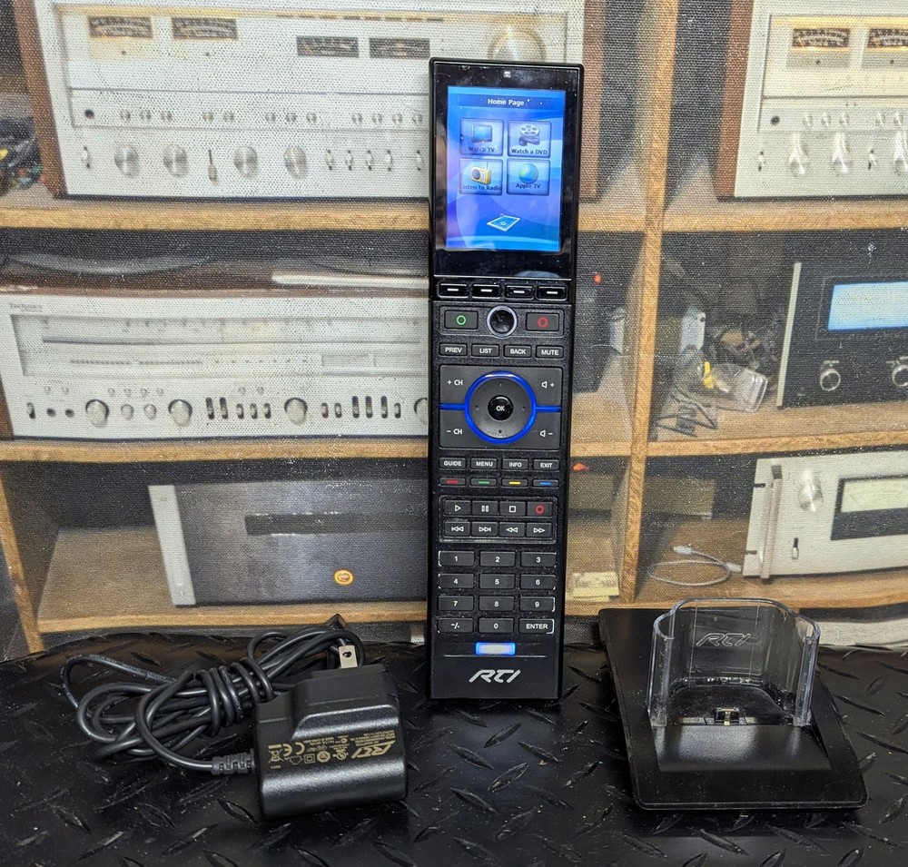 RTI T2X programmable remote control with charging base and power supply
