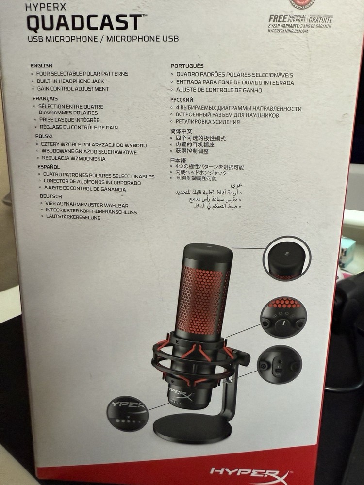 HyperX QuadCast - USB Condenser Gaming Microphone