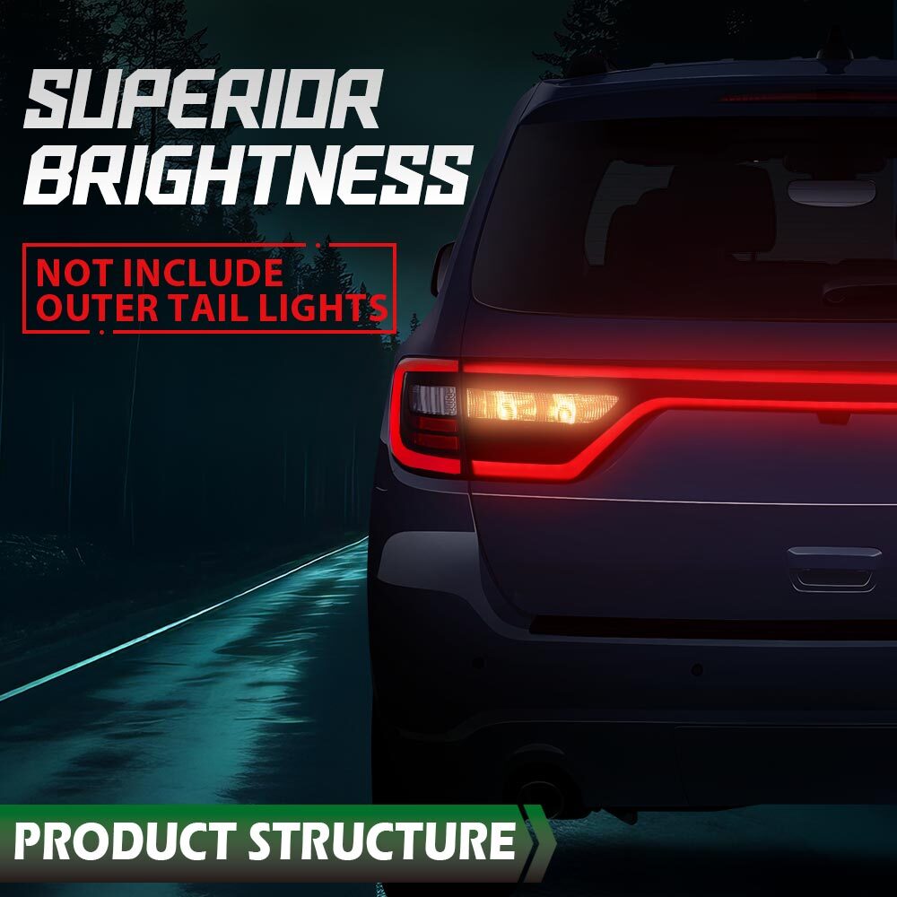 For 2014-22 Dodge Durango LED Tail Light Lamp Liftgate W/Camera Hole 68453659AA