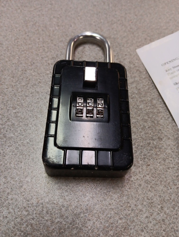 Small Three ( 3) Easy to remember Letter Hanging Key Lock Box