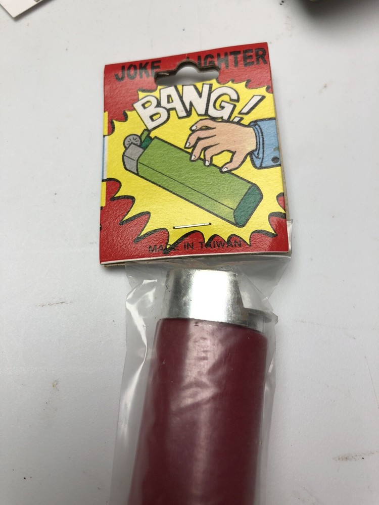 Vtg Joke Lighter Adams knockoff exploding lighter MIP new old stock