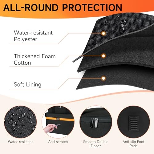 Carrying Case Compatible with Jackery Explorer 500/ECOFLOW Medium(Fits 500W)