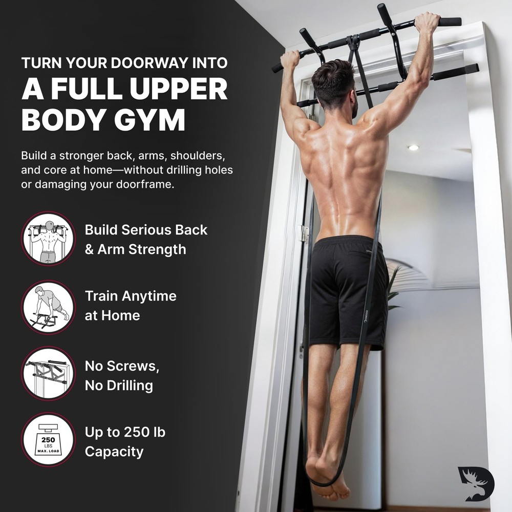Pull Up Bar for Doorway with + Band Combo