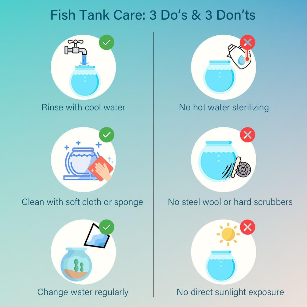3-Gallon Fish Tank, Aquarium Starter Kit Includes Power Filter, LED Light with 5