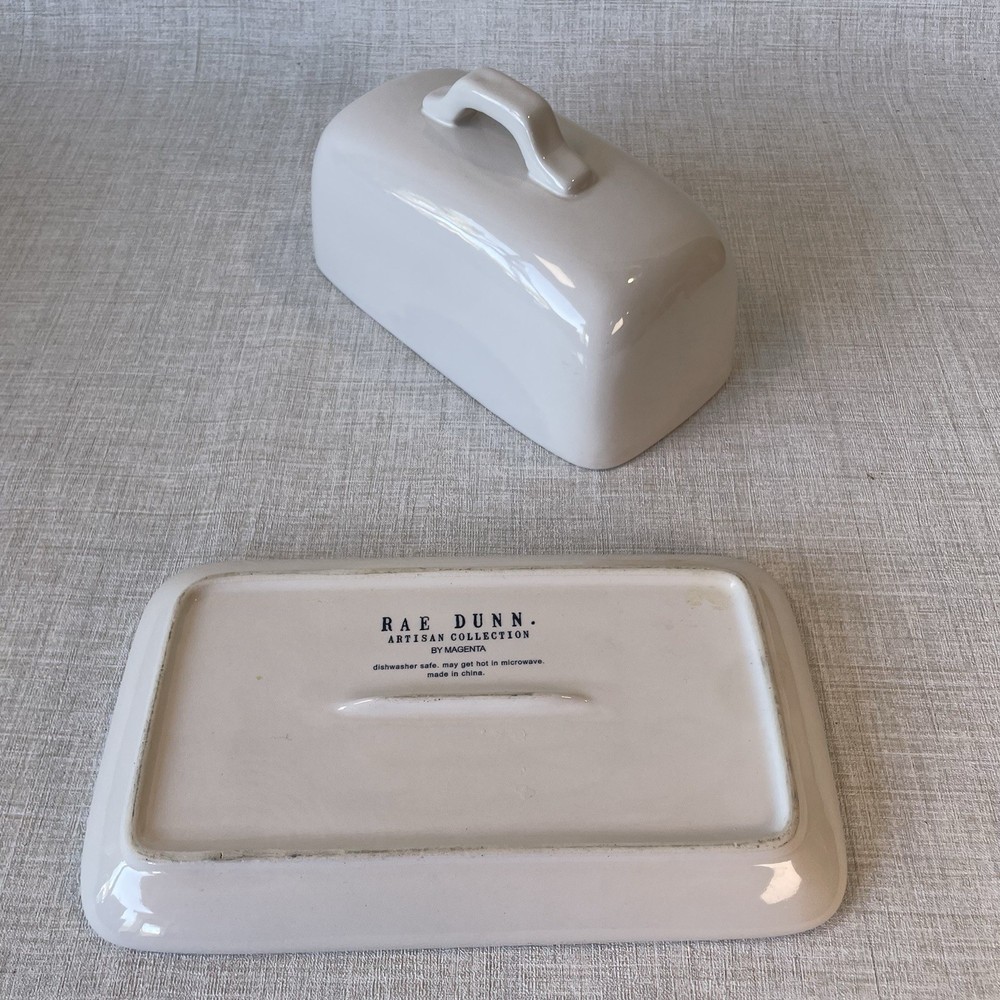 Rae Dunn Ceramic Covered Butter Dish SPREAD