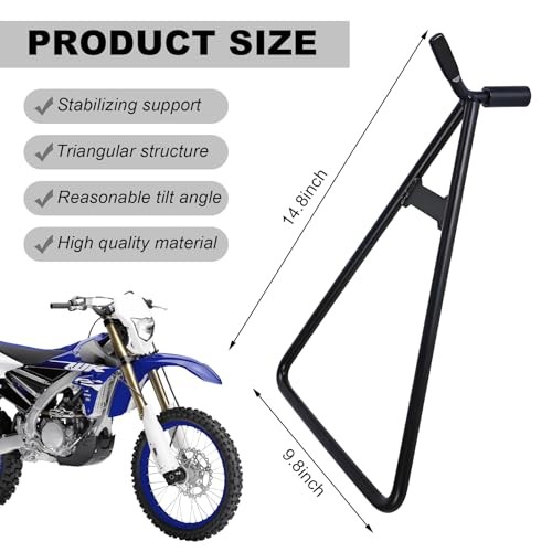 Motorcycle Triangle Stand, Heavy Duty Solid Steel Structure Dirt Bike