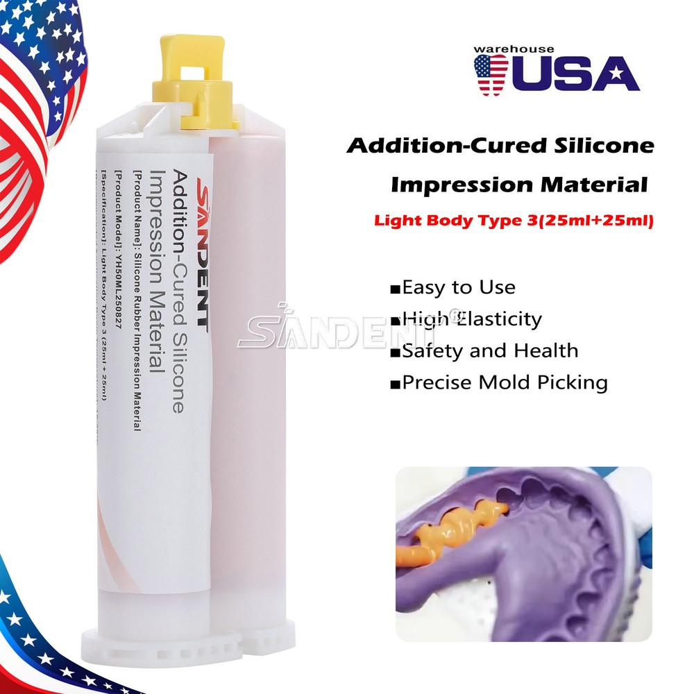 Dental Impression Material, VPS Light Body, Regular (Choose Qtys)