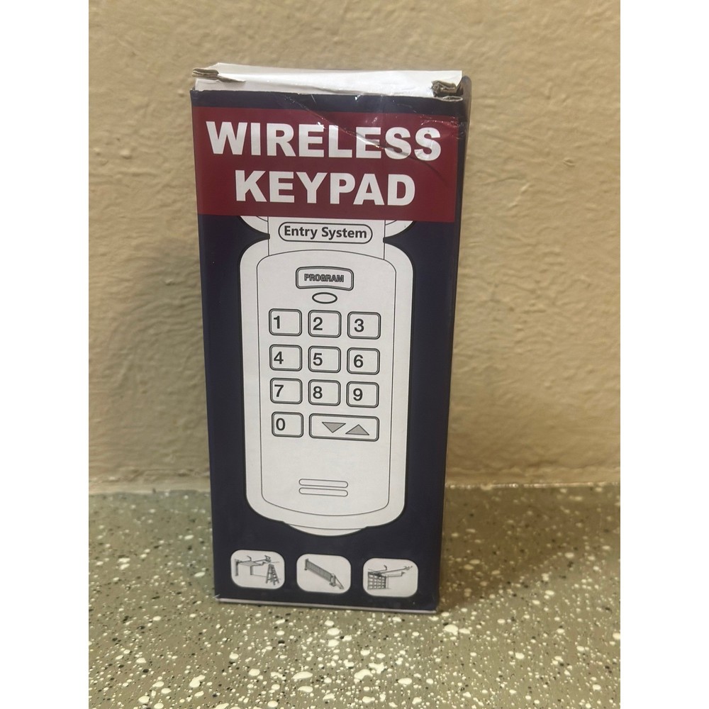 Wireless Keypad Entry System Garage Door Opener Remote Control