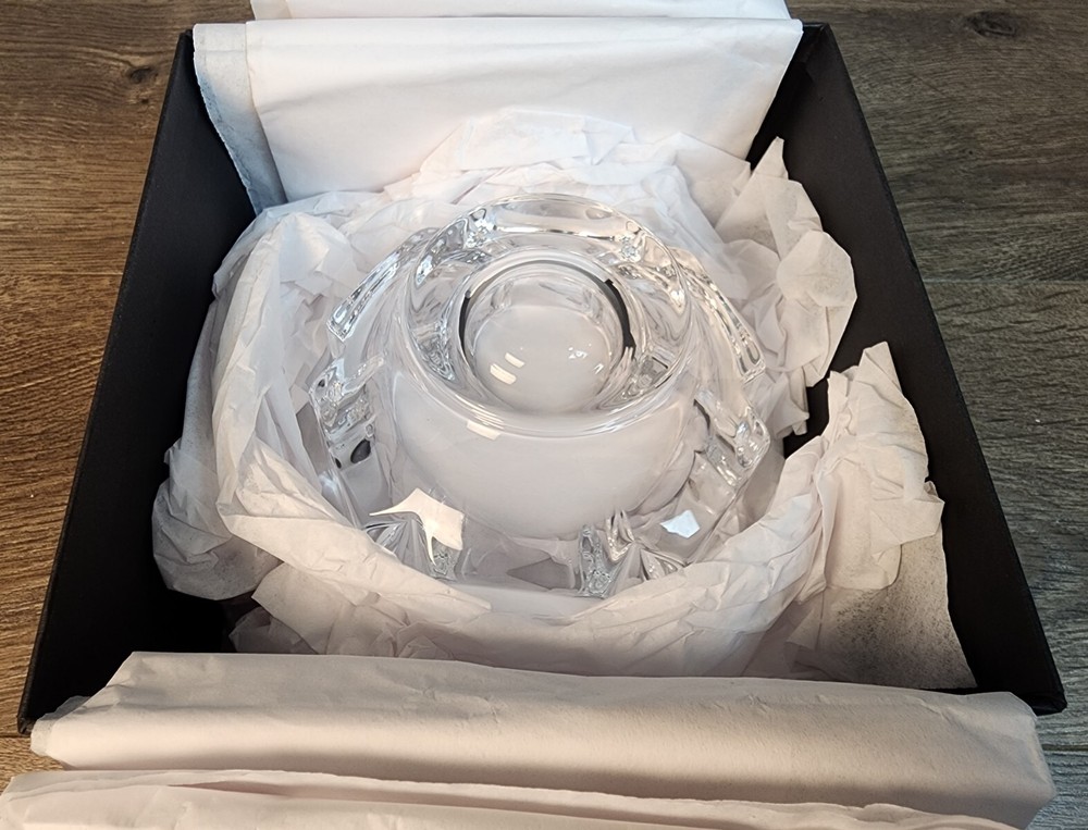 ORREFORS CRYSTAL LARS HELLSTEN CORONA 4384 CLEAR 4 1/2" BOWL