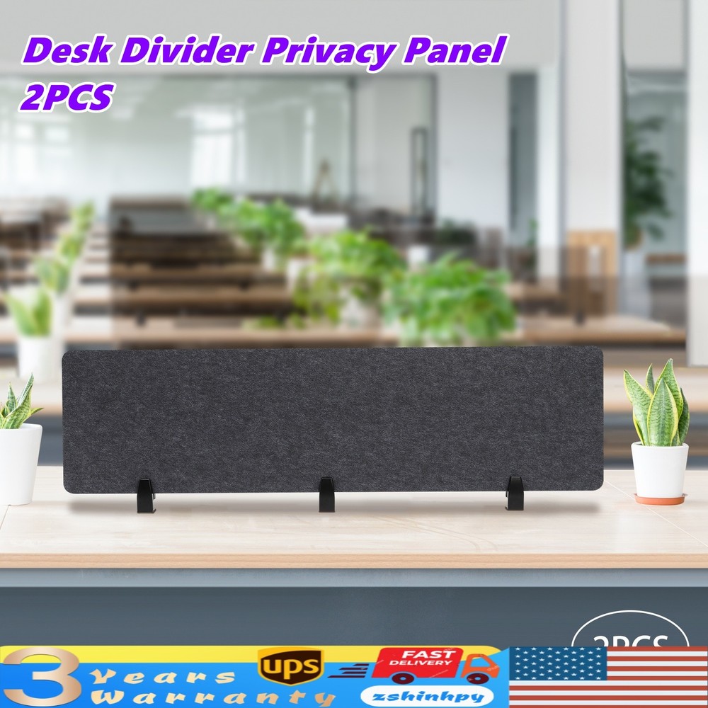 2* Desk Privacy Panels Desktop Panel For Office/Classroom/Library Divider Panels