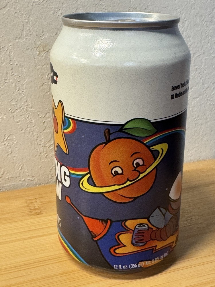 Marble Wheating Rainbow Ale - Empty Beer Can - Bottom Opened