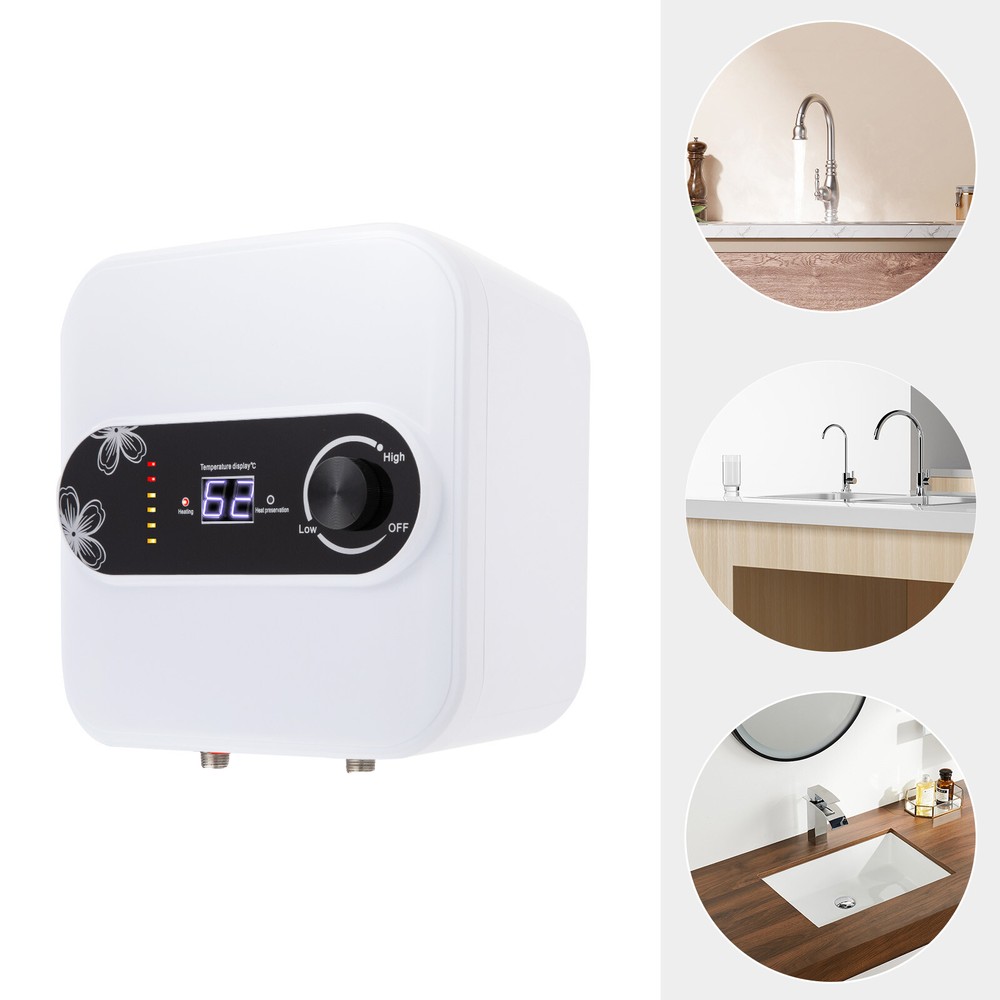 RV 8L 110V Storage Electric Hot Water Heater Shower Compact Mini Tank Storage