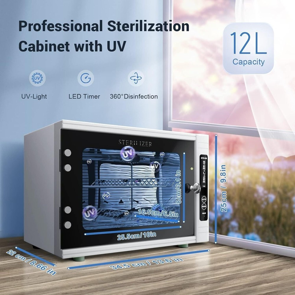 Professional UV Sterilizer Cabinet, Sterilization of 99% Small Medium Items B022