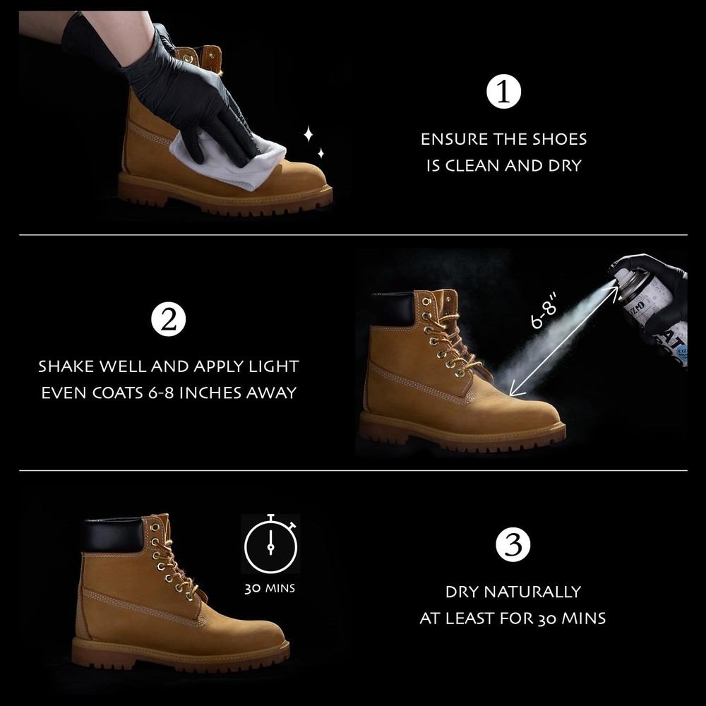 COZGO Protect Shoe Protector Spray, Rain & Stain Waterproof Multi