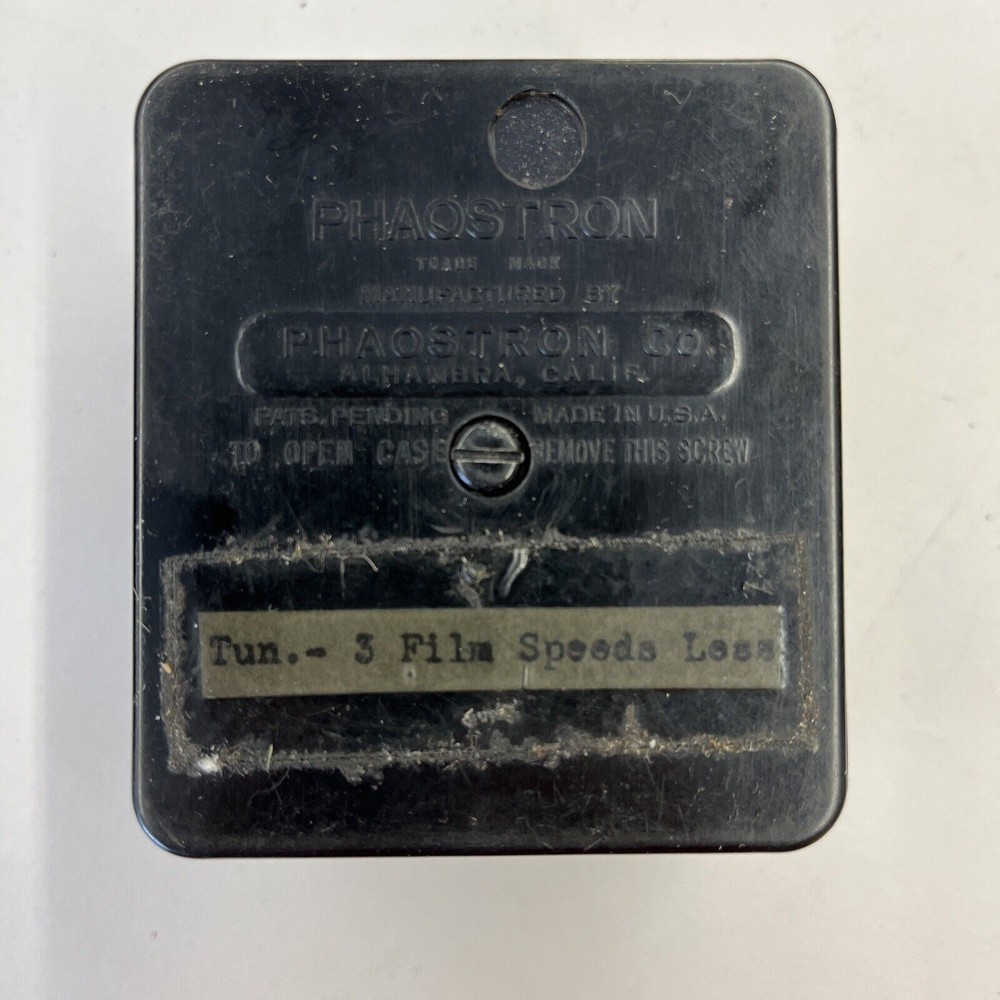 Phaostron Model A Electric Exposure Meter Not Tested With Original Box Manual