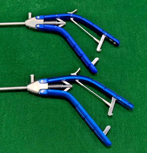 2pc Laparoscopic Needle Holder Straight Jaw 5mmx330mm Reusable Instruments