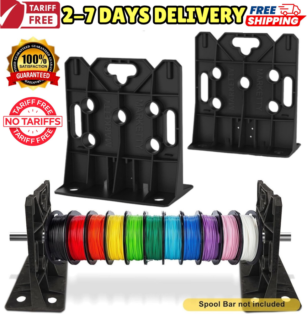 2x Cable Reel Dispenser Rack Wire Spool Caddy Holder Pull Spool Organizer Stands