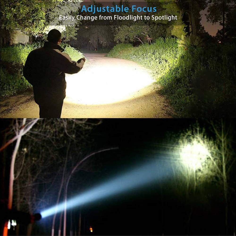 Hoxida LED Tactical Flashlight, Super Bright Flashlight 001-1pcs
