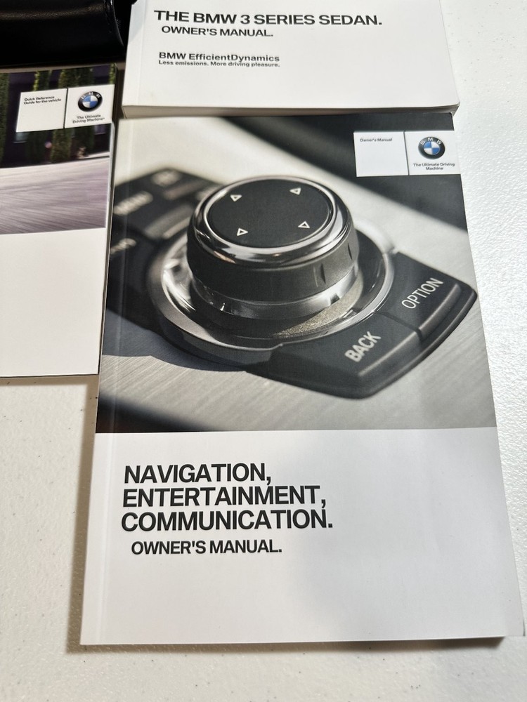 BMW 3 Series Sedan Owner's Manuals Quick Reference Guide 2013