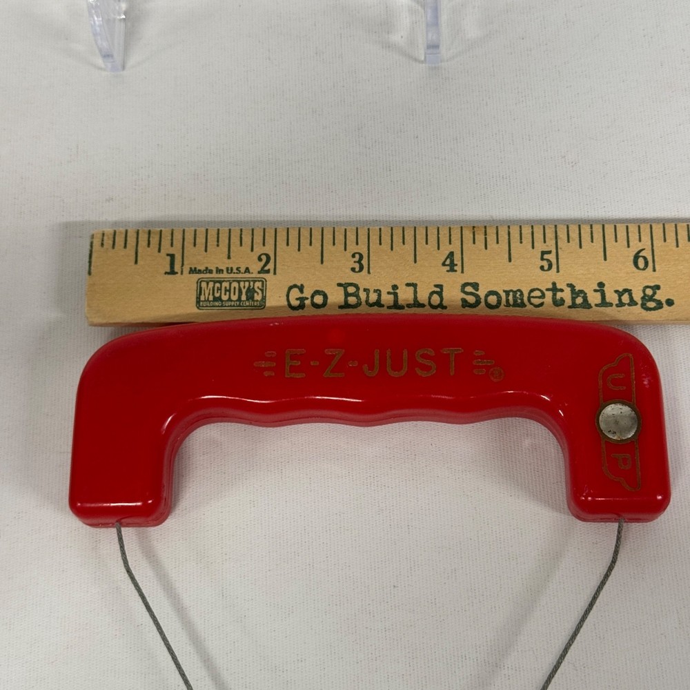 Vintage E-Z-JUST Control Line Model Airplane Handle Red 5" Throw