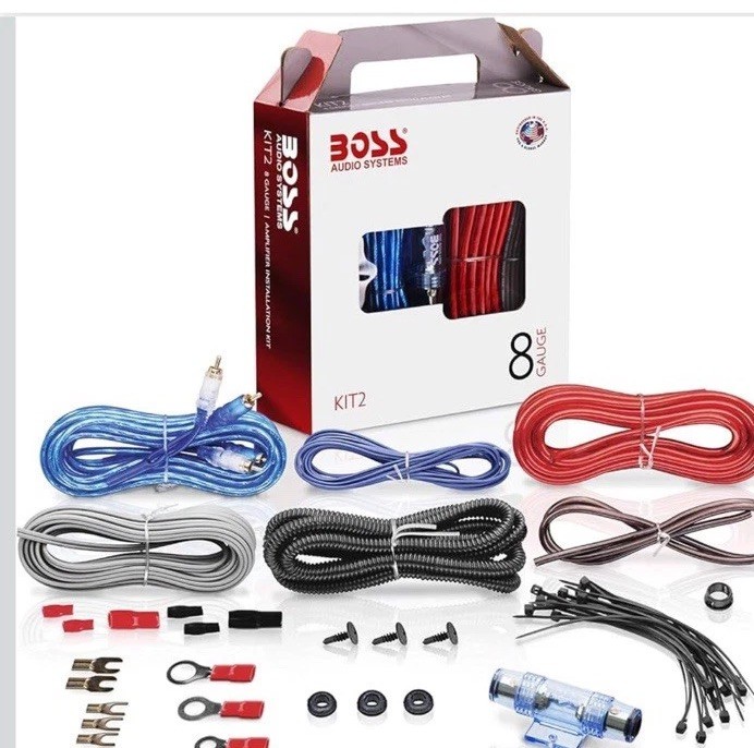 BOSS Audio KIT2 8 Gauge Amplifier Installation Kit