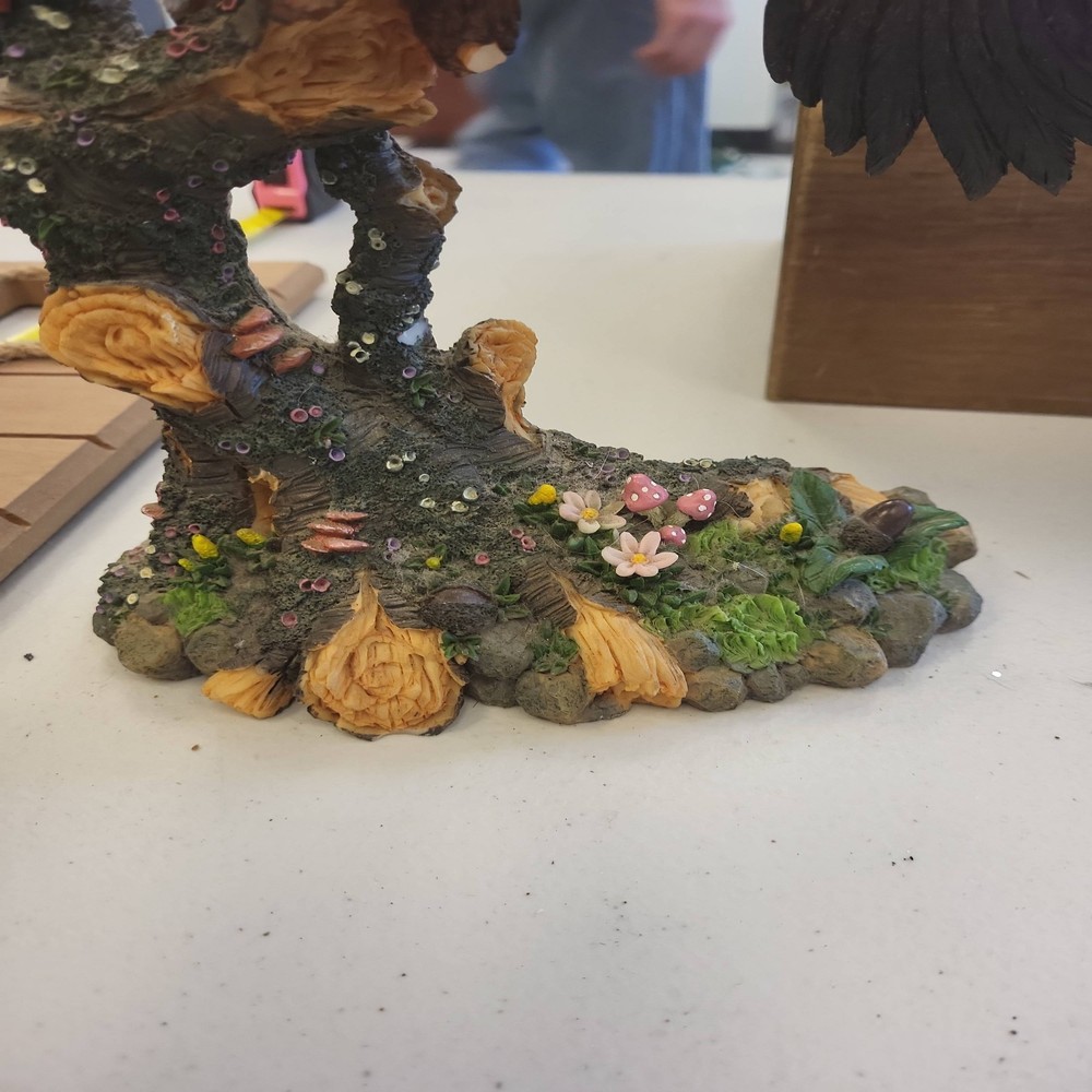 Jenkins Enterprises Eagle Tabletop Clock Figurine Statue Decor Display