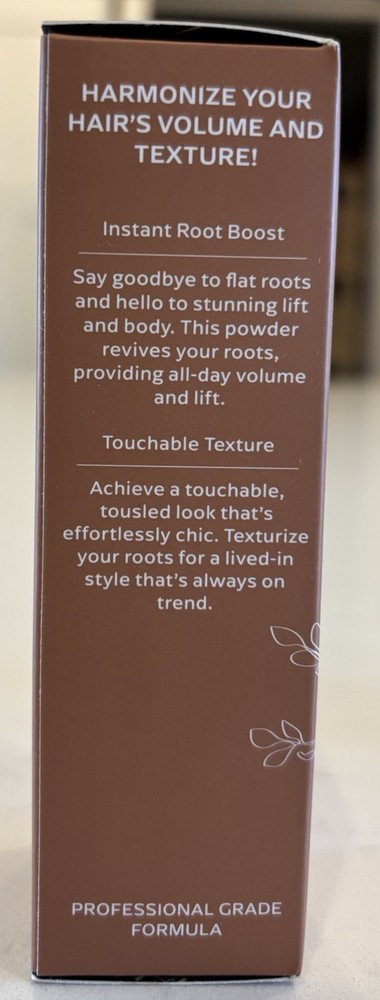 Harmonize Beauty Root Texturizing Powder Instant Root Volume Boost 0.32oz NIB