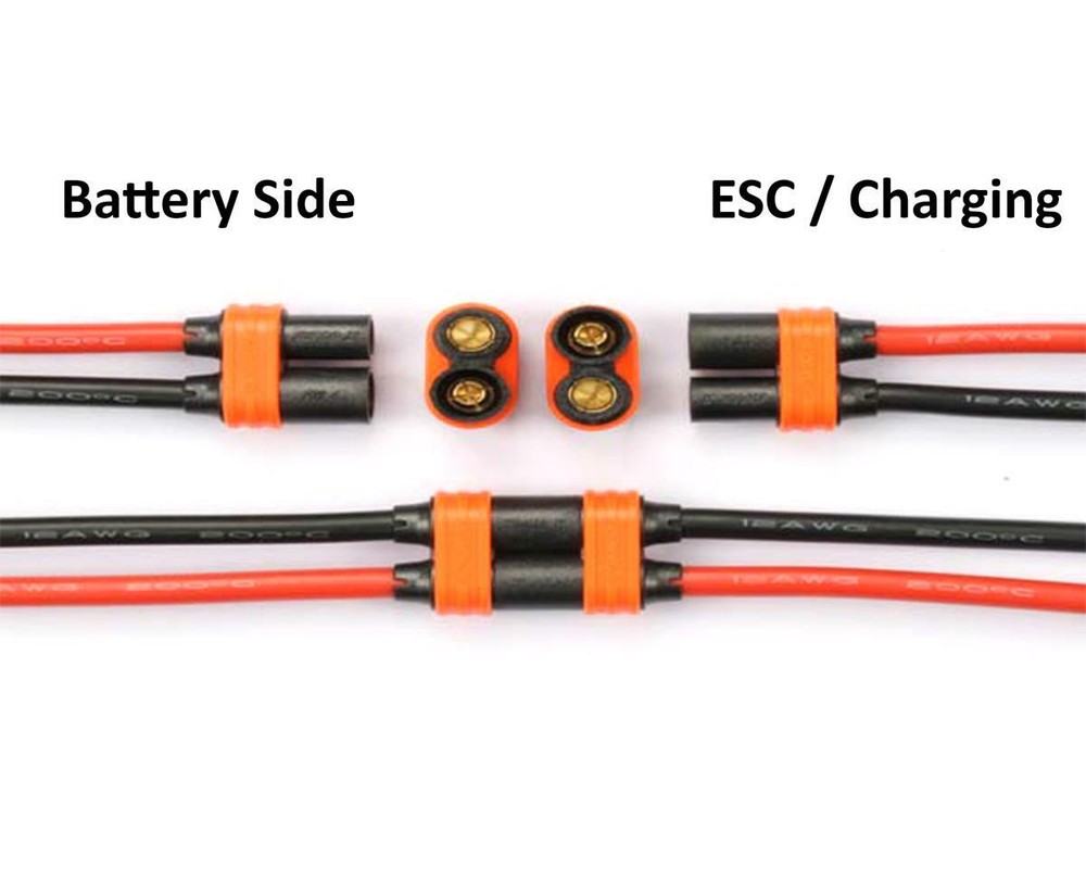 RCPROPLUS D5 "Solderless" Supra X Battery Connector Set (4 Sets)