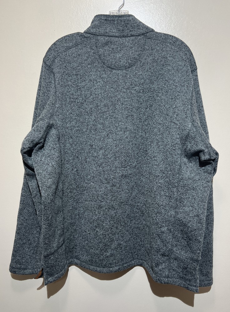 Woolrich Sweater Mens Size XL 1/4 Button Pullover Heather Gray
