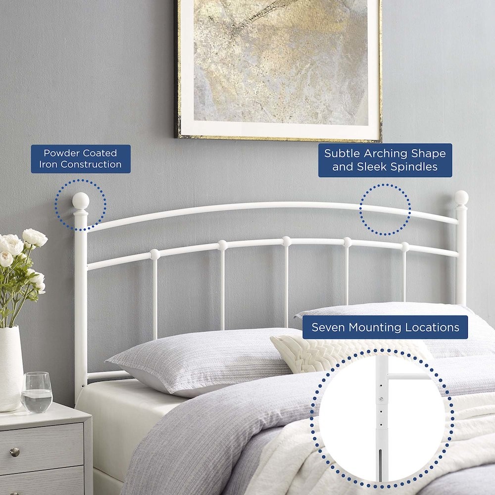 Abigail Metal Queen Headboard