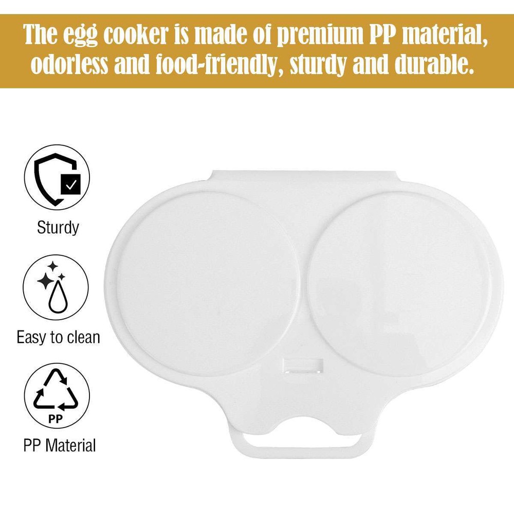Poached Egg Maker Microwave Egg Steamer DIY Eggs Round Poached Eggs 2 Eggs