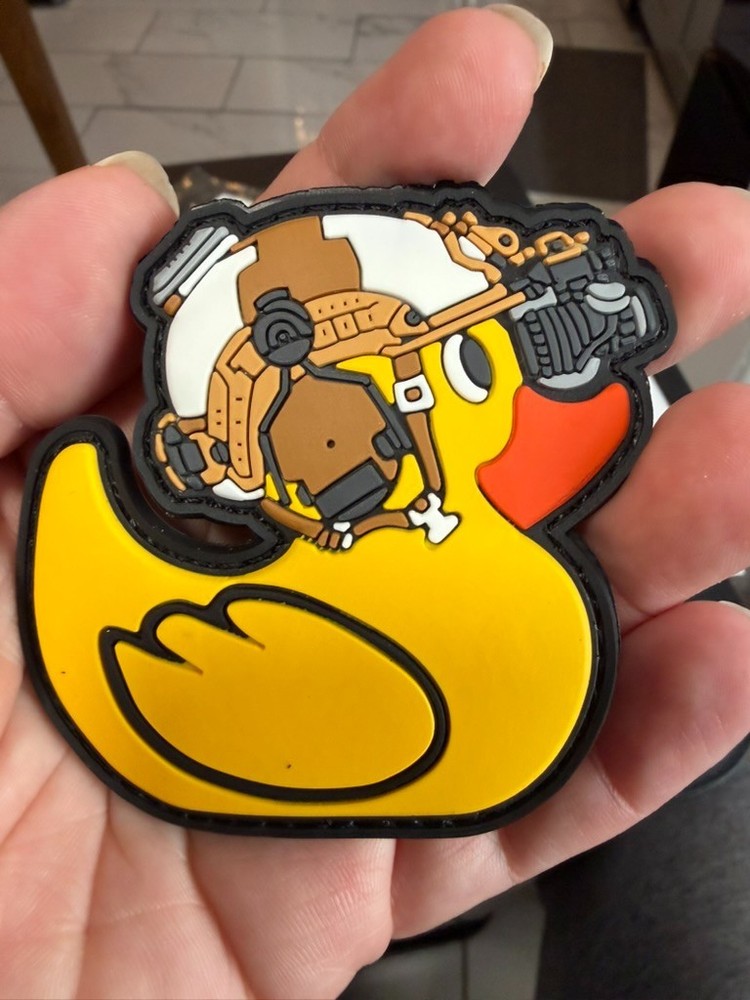 Tactical Duck Patch – Funny Combat Morale Hook & Loop PVC Patch 3x3”