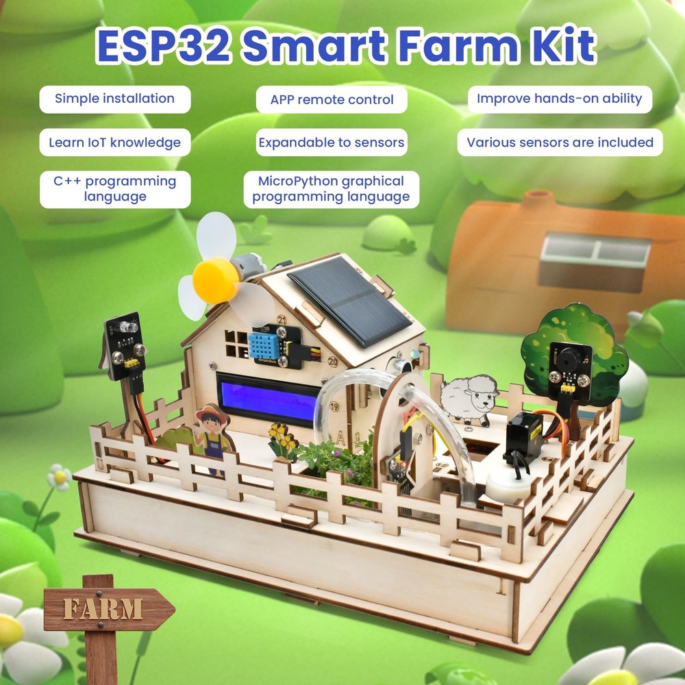 IoT Control Smart Farm Starter Kit for Arduino ESP32,Electronics Programming ...