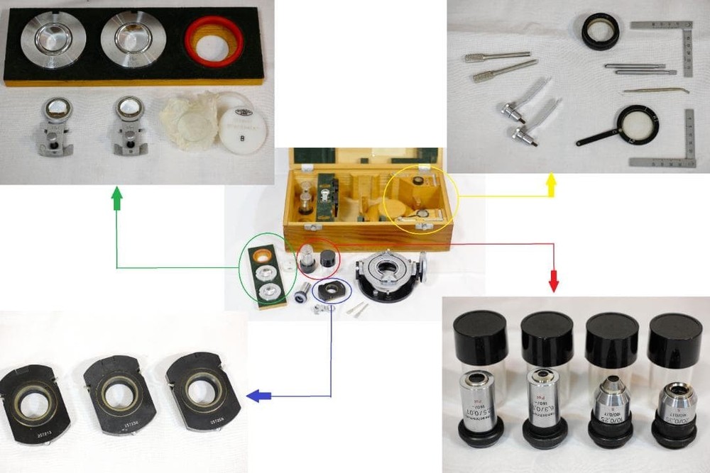 Carl Zeiss Universal Rotating Stage 4 Axis Polarizing Microscope