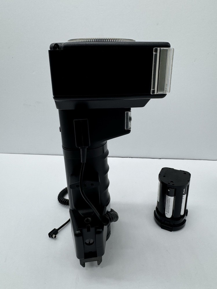 Metz 45 CT-5 Flash Handle Mount w/ Battery Pack Tested Working