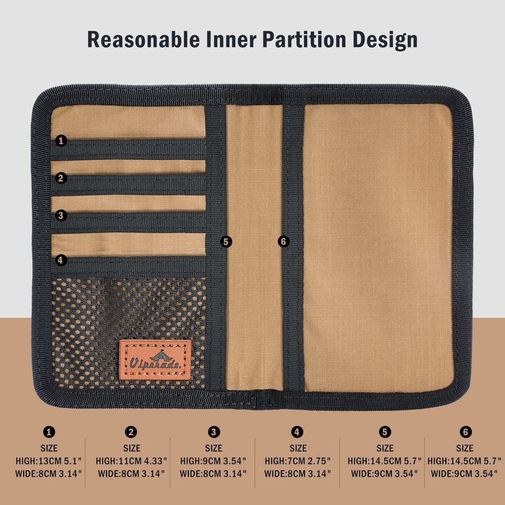 VIPERADE VE11 Nylon Multitool Organizer Storage Pouch with 9 Pockets, Utility...