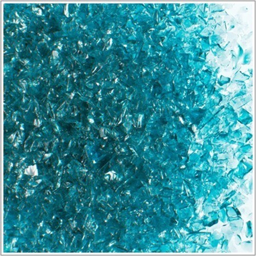System 96 Med. Frit COE Glass - BLUE TOPAZ TRANS 5332 Jar
