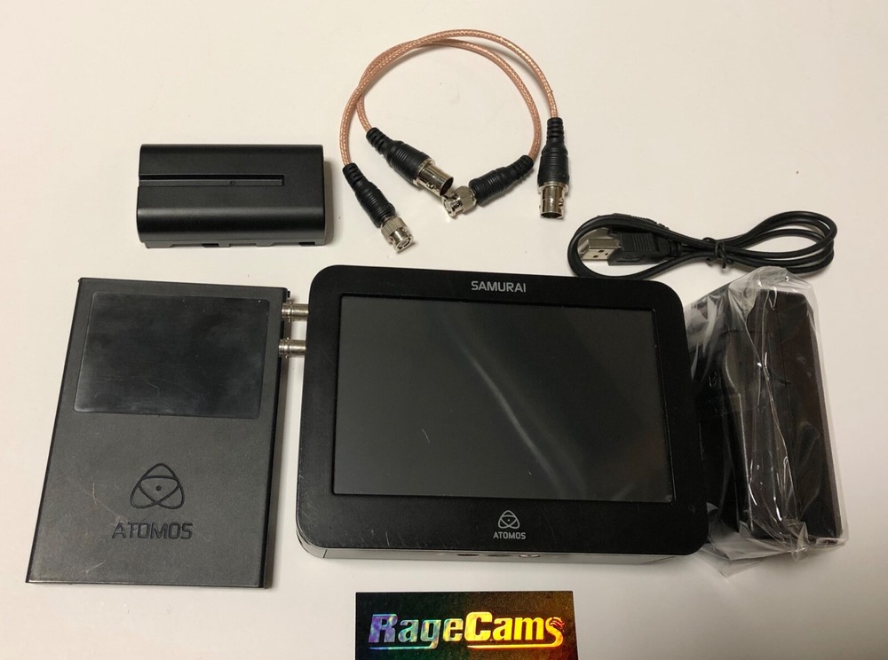 Atomos Samurai HD-SDI Recorder Includes 128GB Solid State Drive Battery+Charger