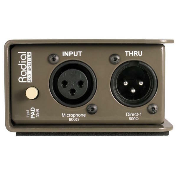 Radial JS2 Passive 2-Way Microphone Splitter