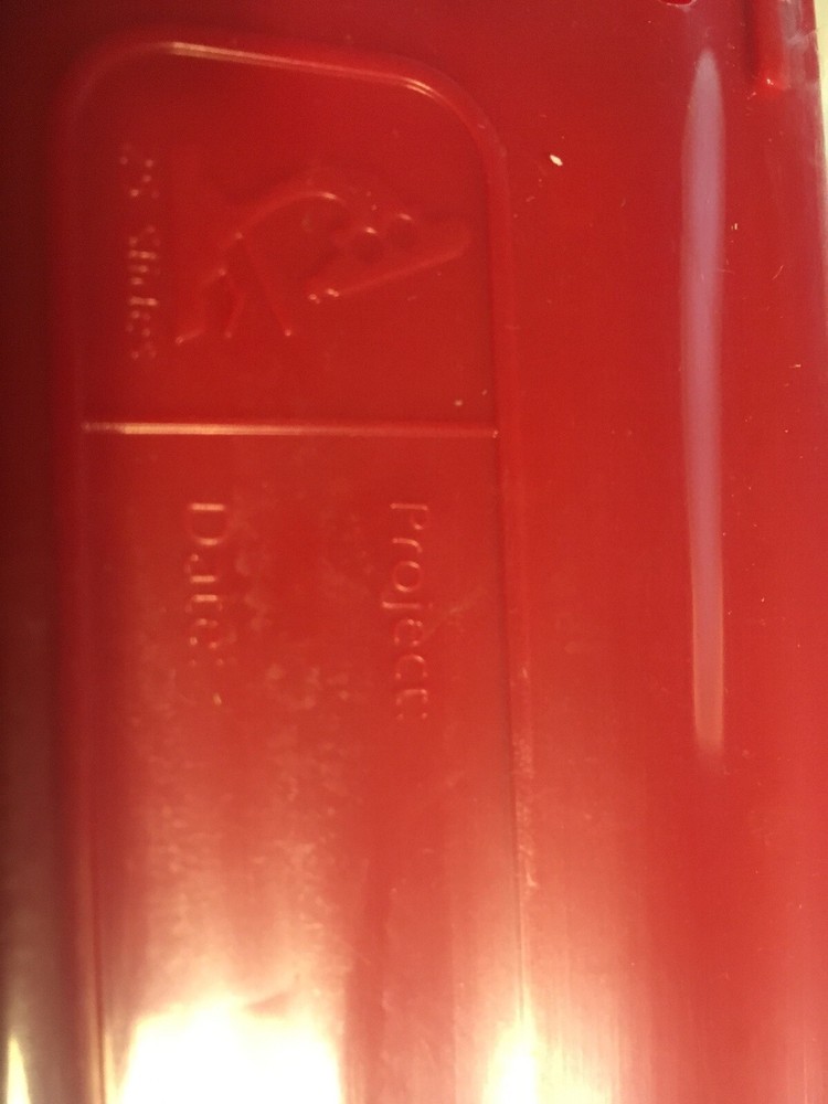 25 PLACE CORK LINED MICROSCOPE SLIDE RED BOX