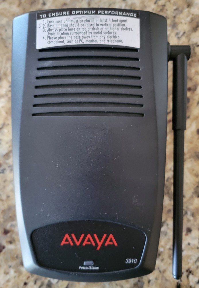 Avaya 3910 Base Unit with Power Adapter - Tested and Working!