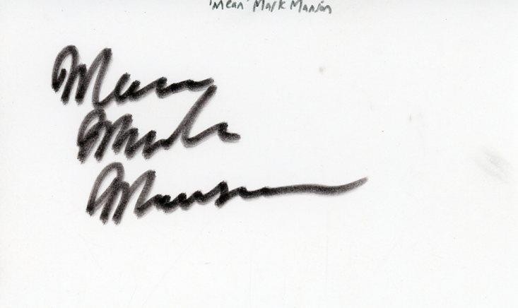 Mean Mark Manson - Signed Index Card