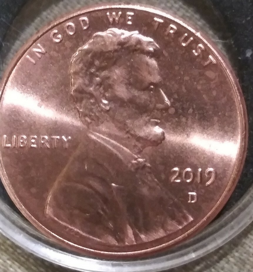 2019-D Shield Cent Gem BU ERROR Double Ear Variety DDO. **NOT LISTED**