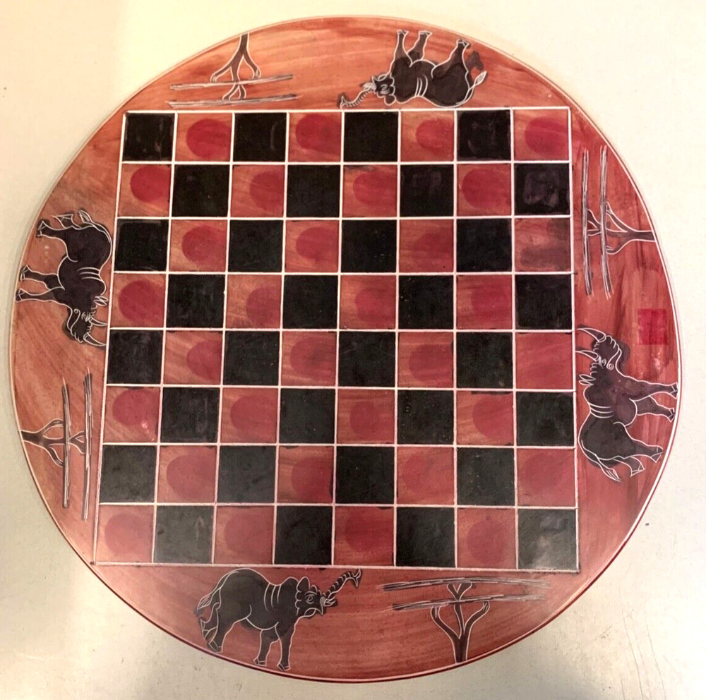 Vintage African Soap Stone Chess Set