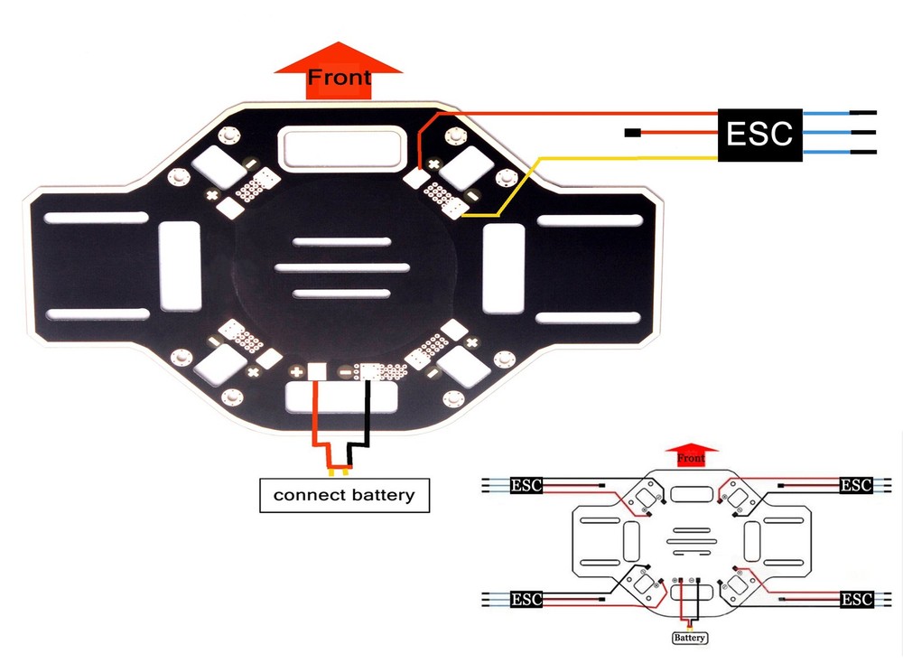 F450 Drone Frame Kit 4-Axis Airframe 450mm Quadcopter Frame Kit with Landing ...
